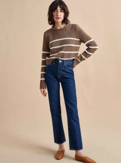 La Ligne Mini Marina Sweater Tan/Cream Cheap