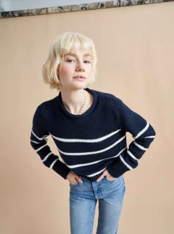 La Ligne Mini Marina Sweater Navy/Ivory Outlet