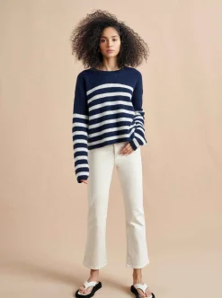 La Ligne Mini Striped Toujours Sweater Navy/Cream Best