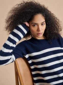 La Ligne Mini Striped Toujours Sweater Navy/Cream Best