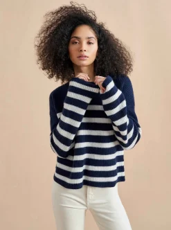 La Ligne Mini Striped Toujours Sweater Navy/Cream Best