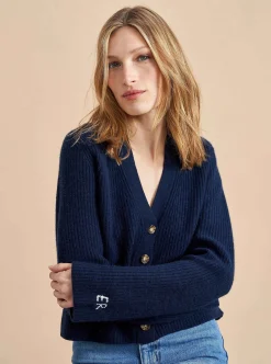 La Ligne Mini Toujours Cardigan Navy Clearance