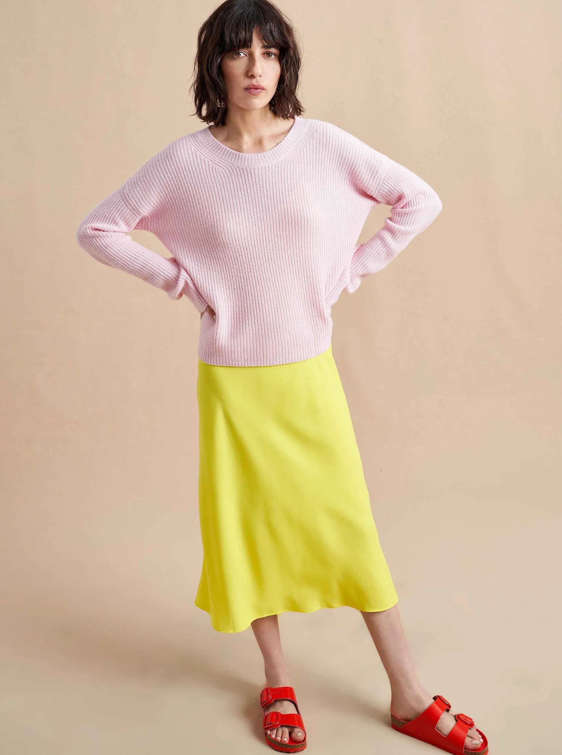 La Ligne Mini Toujours Sweater Pale Pink Hot