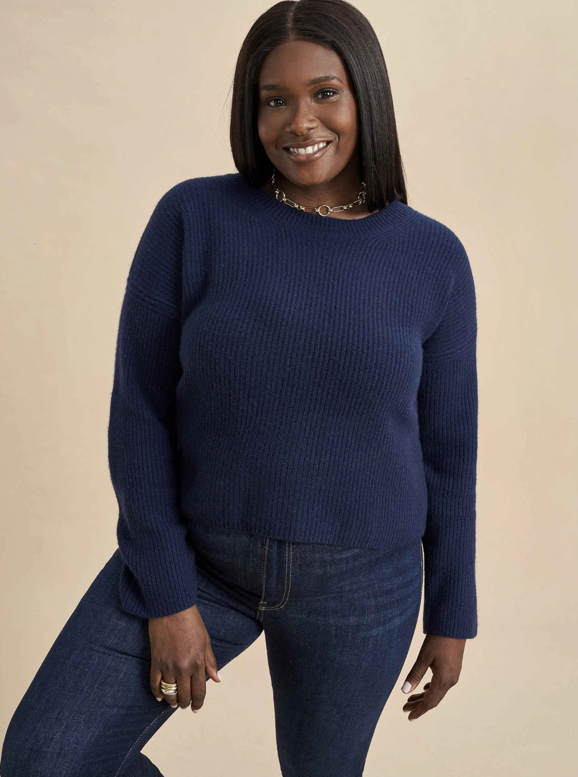 La Ligne Mini Toujours Sweater Navy Sale