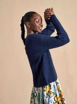 La Ligne Mini Toujours Sweater Navy Sale