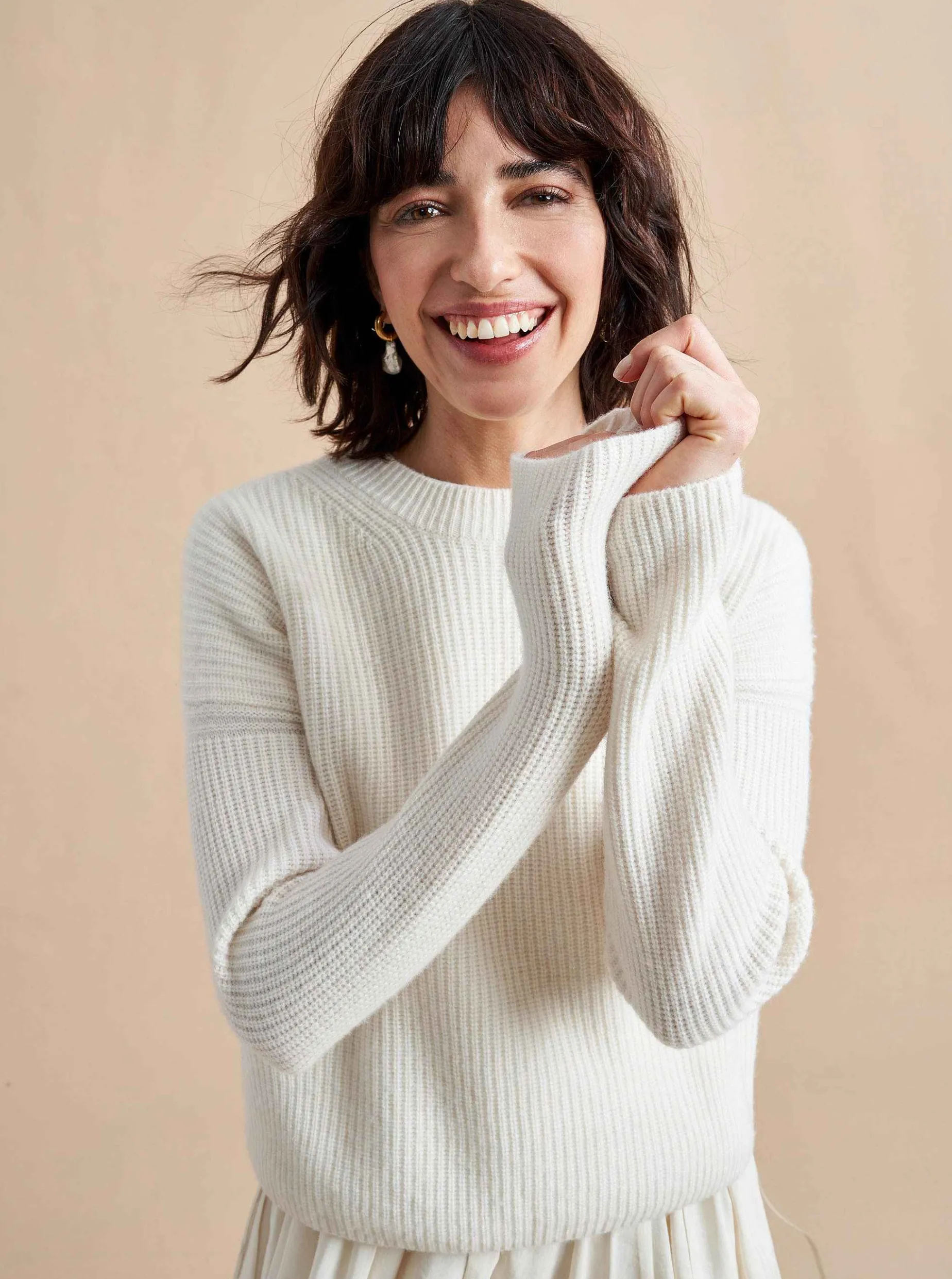 La Ligne Mini Toujours Sweater Cream Sale