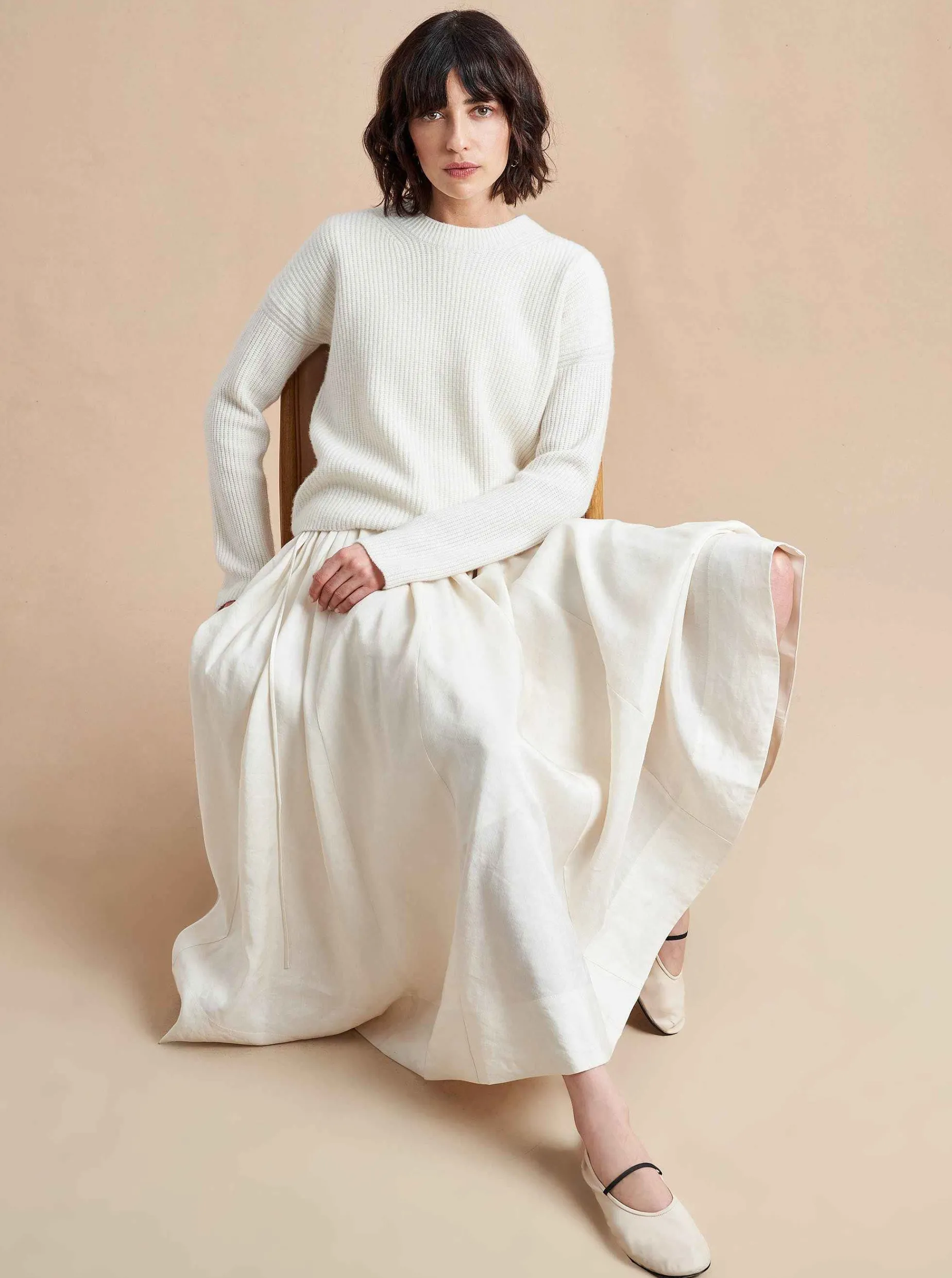 La Ligne Mini Toujours Sweater Cream Sale
