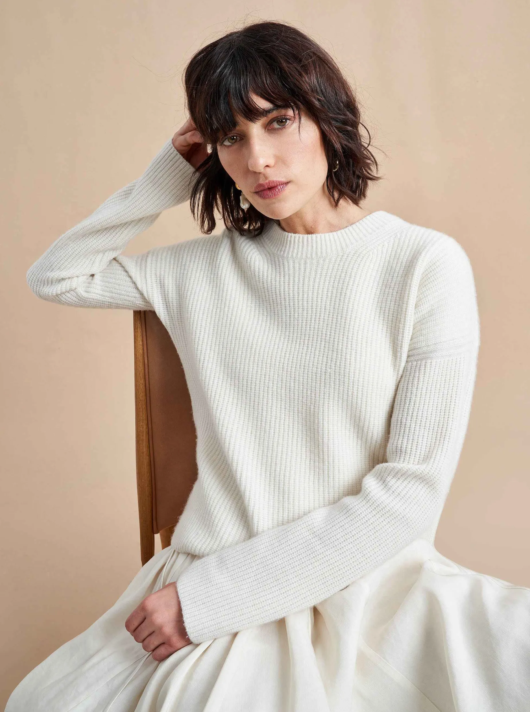 La Ligne Mini Toujours Sweater Cream Sale