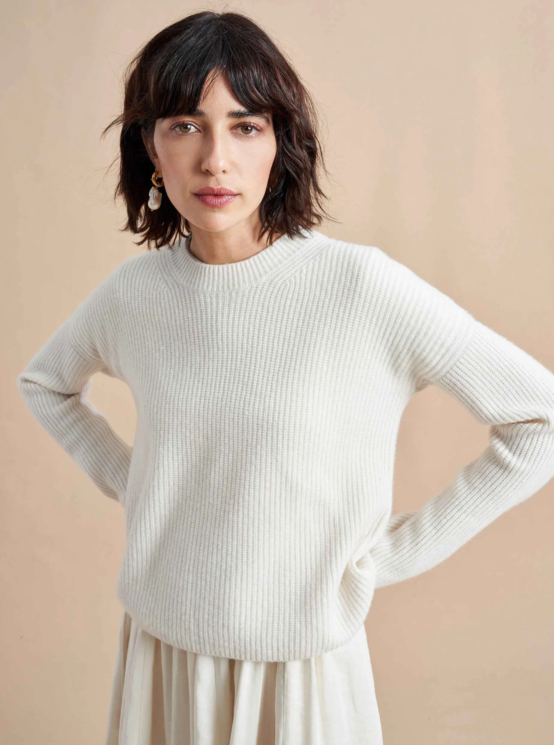 La Ligne Mini Toujours Sweater Cream Sale