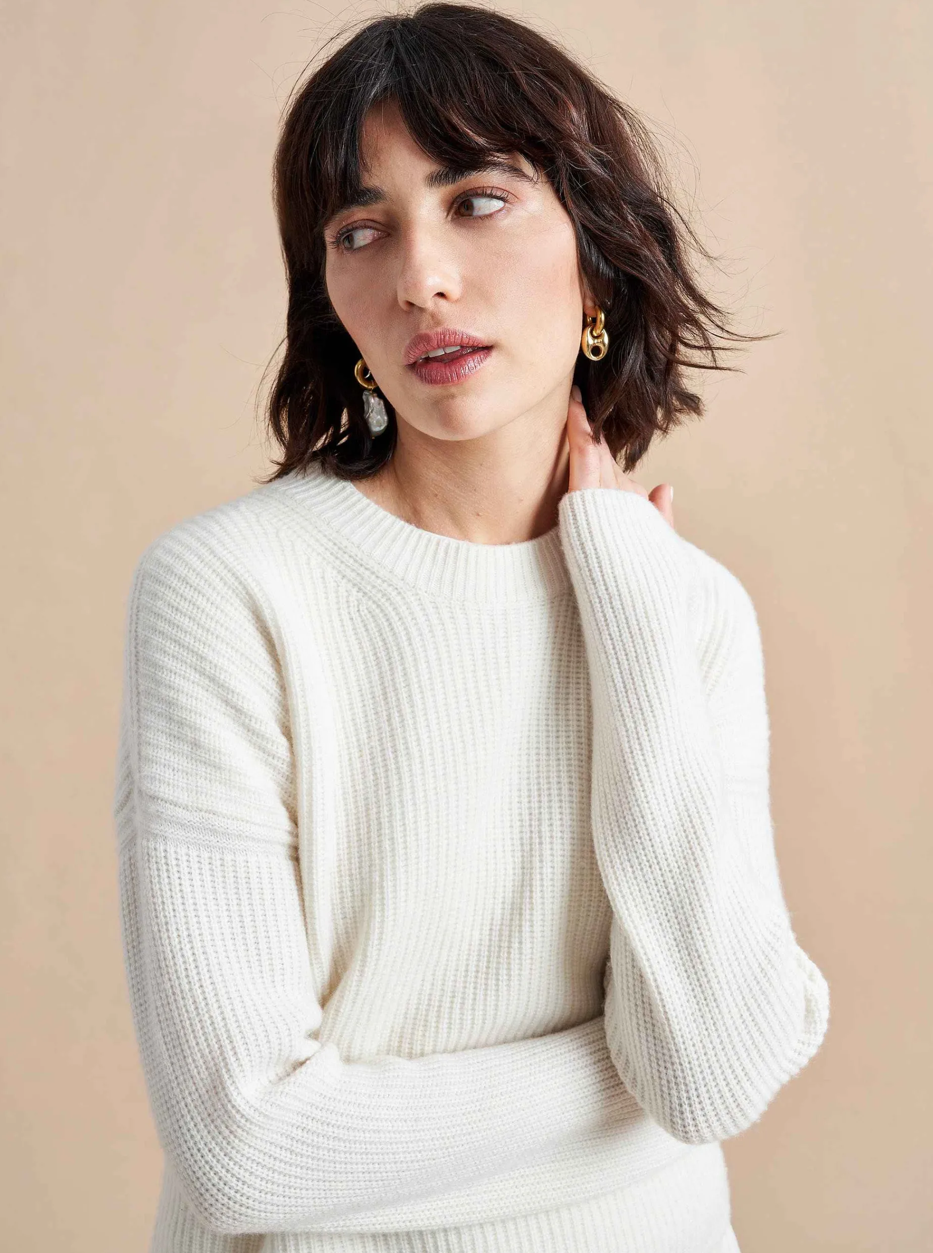 La Ligne Mini Toujours Sweater Cream Sale