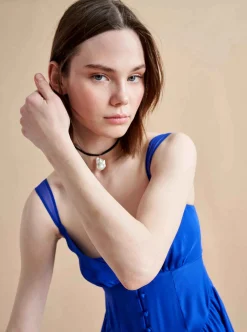 La Ligne Paulina Dress Electric Blue Clearance
