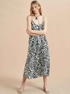 La Ligne Portia Dress Black/White Outlet