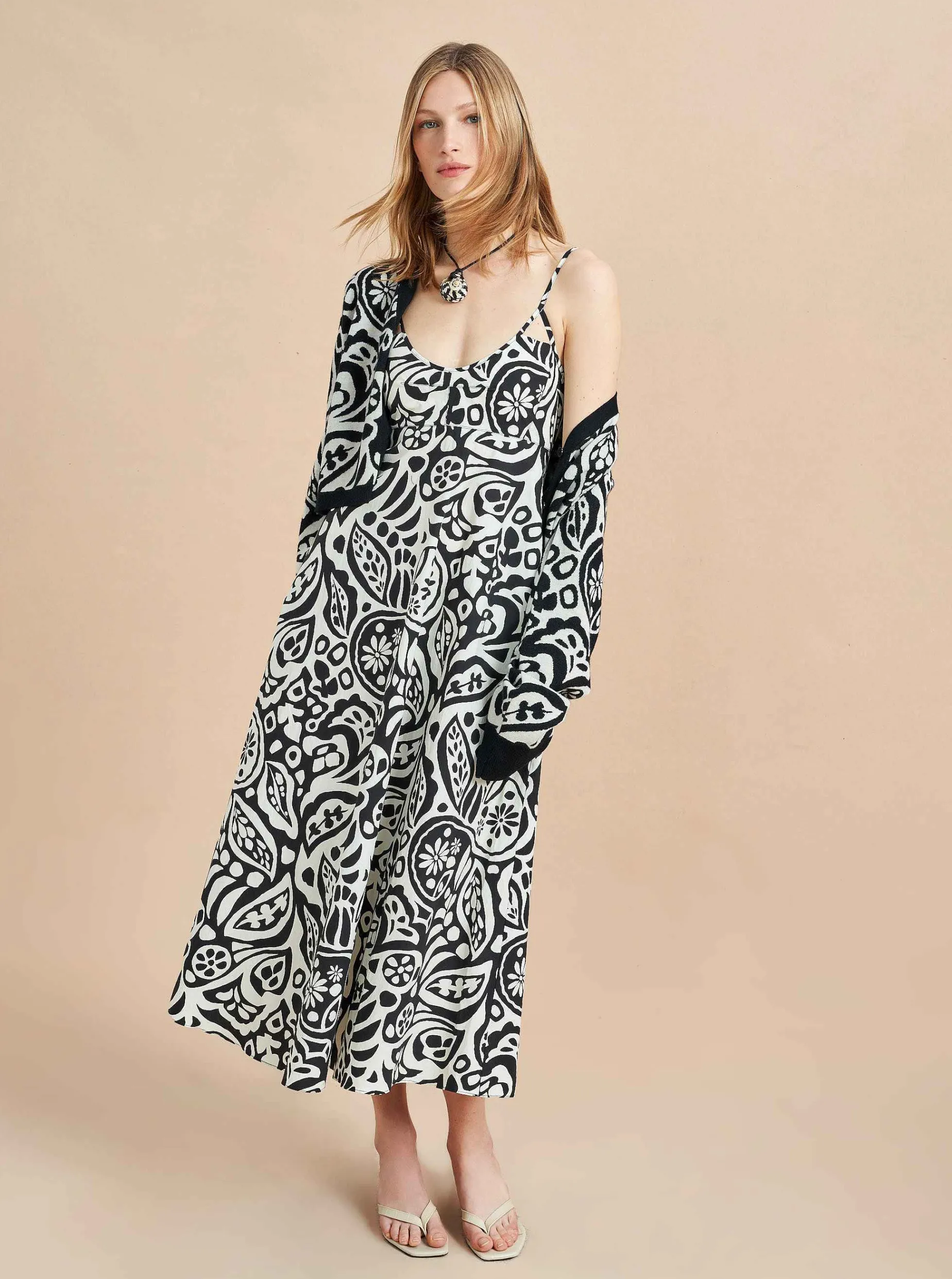 La Ligne Portia Dress Black/White Outlet