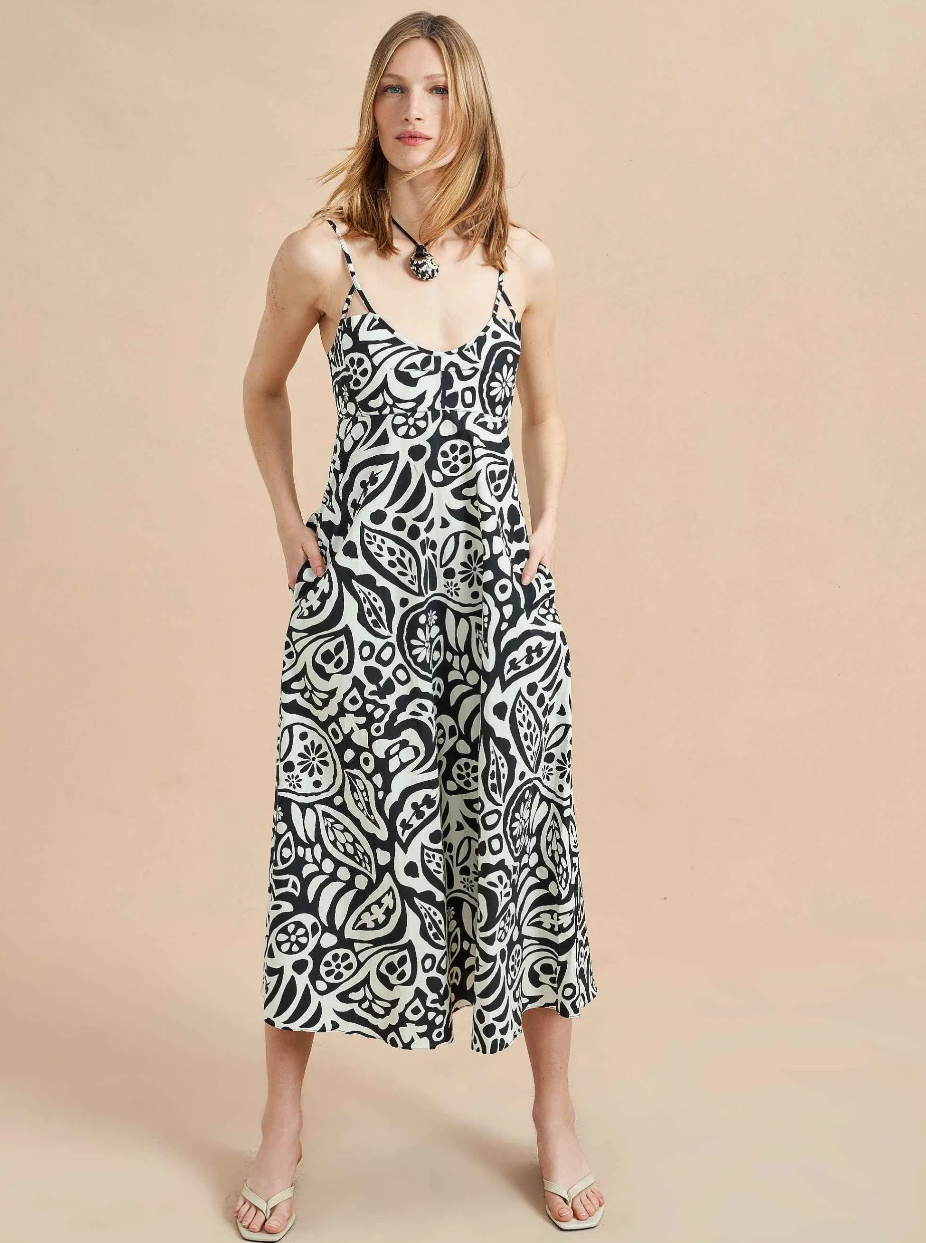 La Ligne Portia Dress Black/White Outlet
