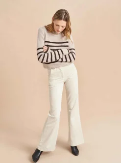 La Ligne Reece Trouser Ivory Flash Sale