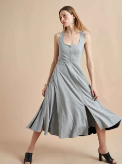 La Ligne Selby Dress Grey Hot