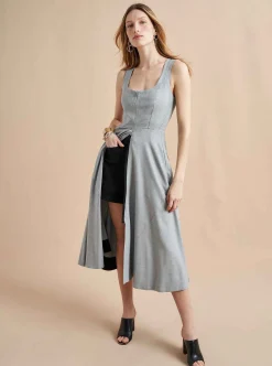La Ligne Selby Dress Grey Hot