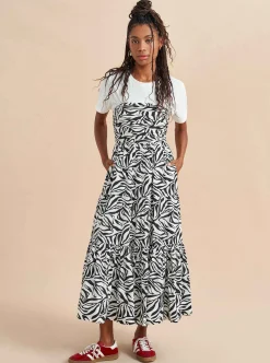 La Ligne Sleeveless Sofia Dress Ivory/Black New