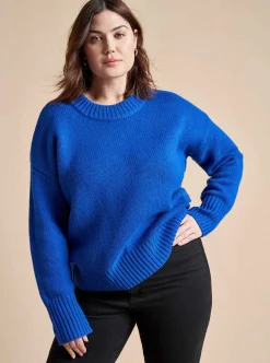 La Ligne Solid Marin Sweater Cobalt Hot