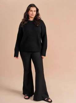 La Ligne Solid Marin Sweater Black Shop