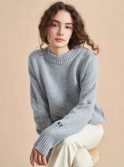 La Ligne Solid Marin Sweater Fuchsia Fashion
