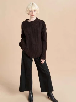 La Ligne Toujours Sweater Chocolate Discount