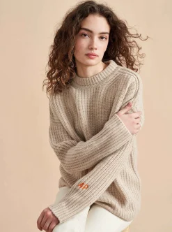 La Ligne Toujours Sweater Tan Fashion