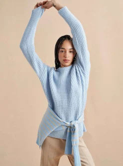 La Ligne Toujours Sweater Pale Blue Outlet