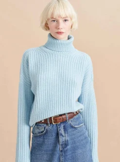 La Ligne Toujours Turtleneck Periwinkle Clearance