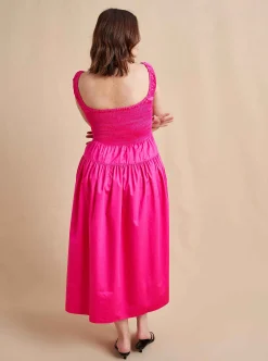 La Ligne Vivian Dress Hot Pink Store